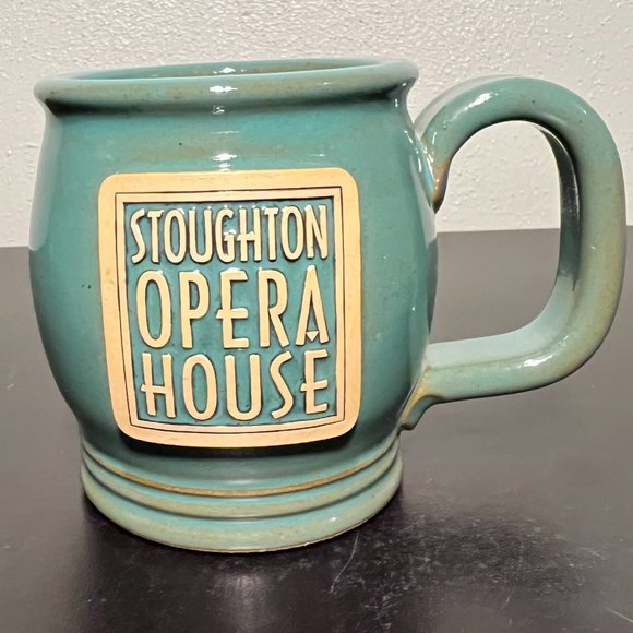 SUNSET HILL Handcrafted Stoneware Mug STOUGHTON OPERA HOUSE Wisconsin - Picture 2 of 9